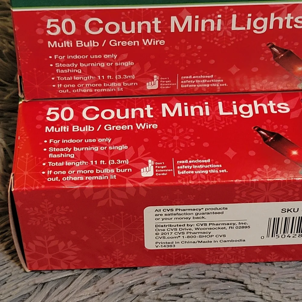 Merry Bright 50 Count Multi- Color Mini Lights.